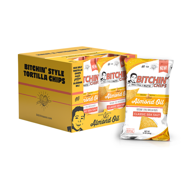 Bitchin' Chips  - 8-pack - Classic Sea Salt Tortilla Chips